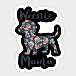 Dachshund  Weenie Mama Weiner Dog Mom  Women Sticker